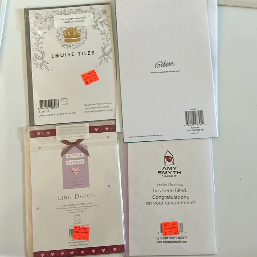Lot of 11 engagement Themed Cards (Bundle‎ of 11 cards / new) 💍